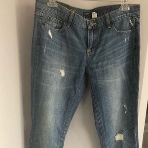 JCrew Matchstick distressed jeans